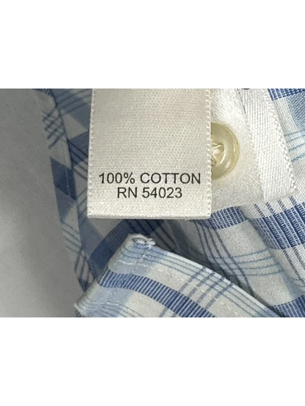 Banana Republic Non-Iron Tailored Slim Fit Check Blue Men L